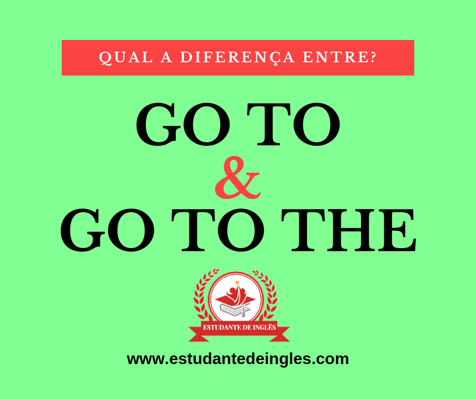 Verbo TO GO: Aprenda Fácil A Diferença Entre GO TO e GO TO THE