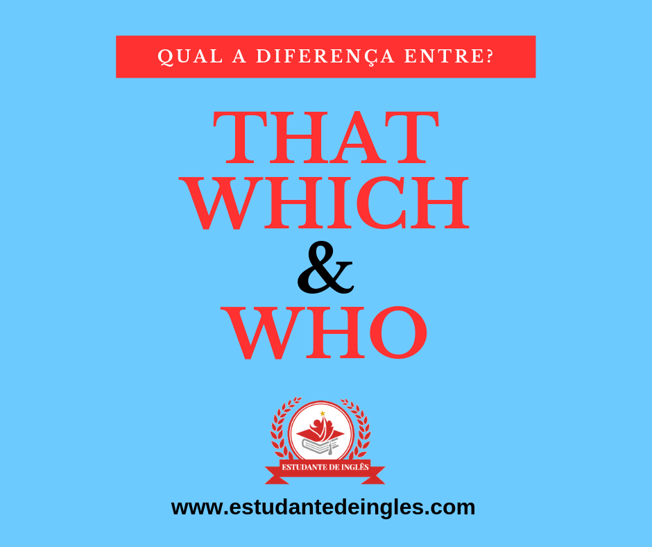 Pronomes Relativos em Inglês: WHO, WHICH e THAT