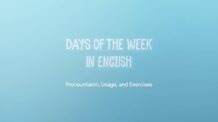 Dias da Semana em Inglês: Guia Completo com Exemplos e Exercícios