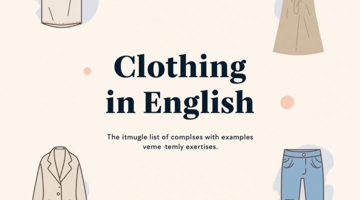 Roupas em Inglês: Guia Completo com Exemplos e Exercícios