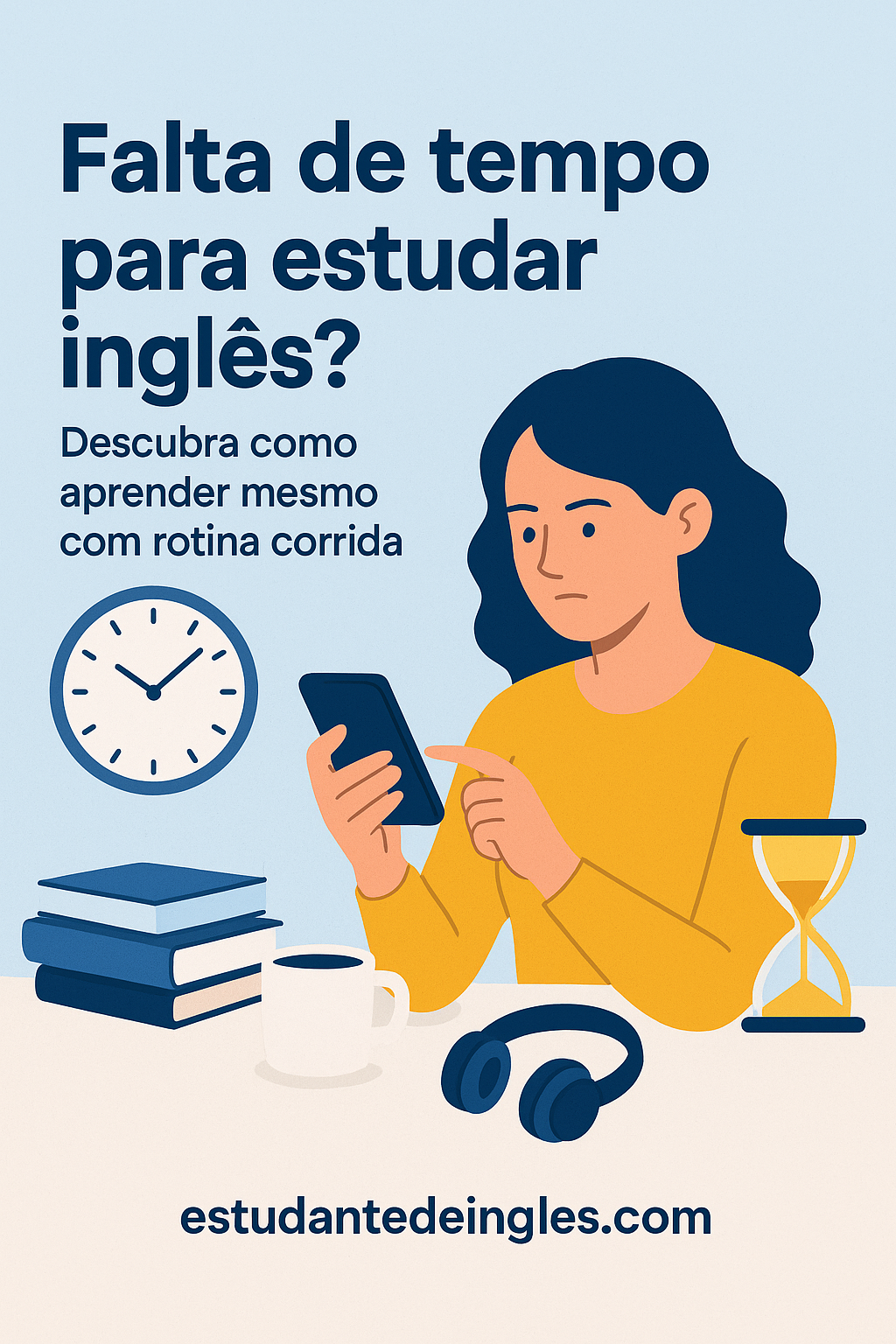 Falta de tempo para estudar inglês? Veja como aprender mesmo com rotina corrida