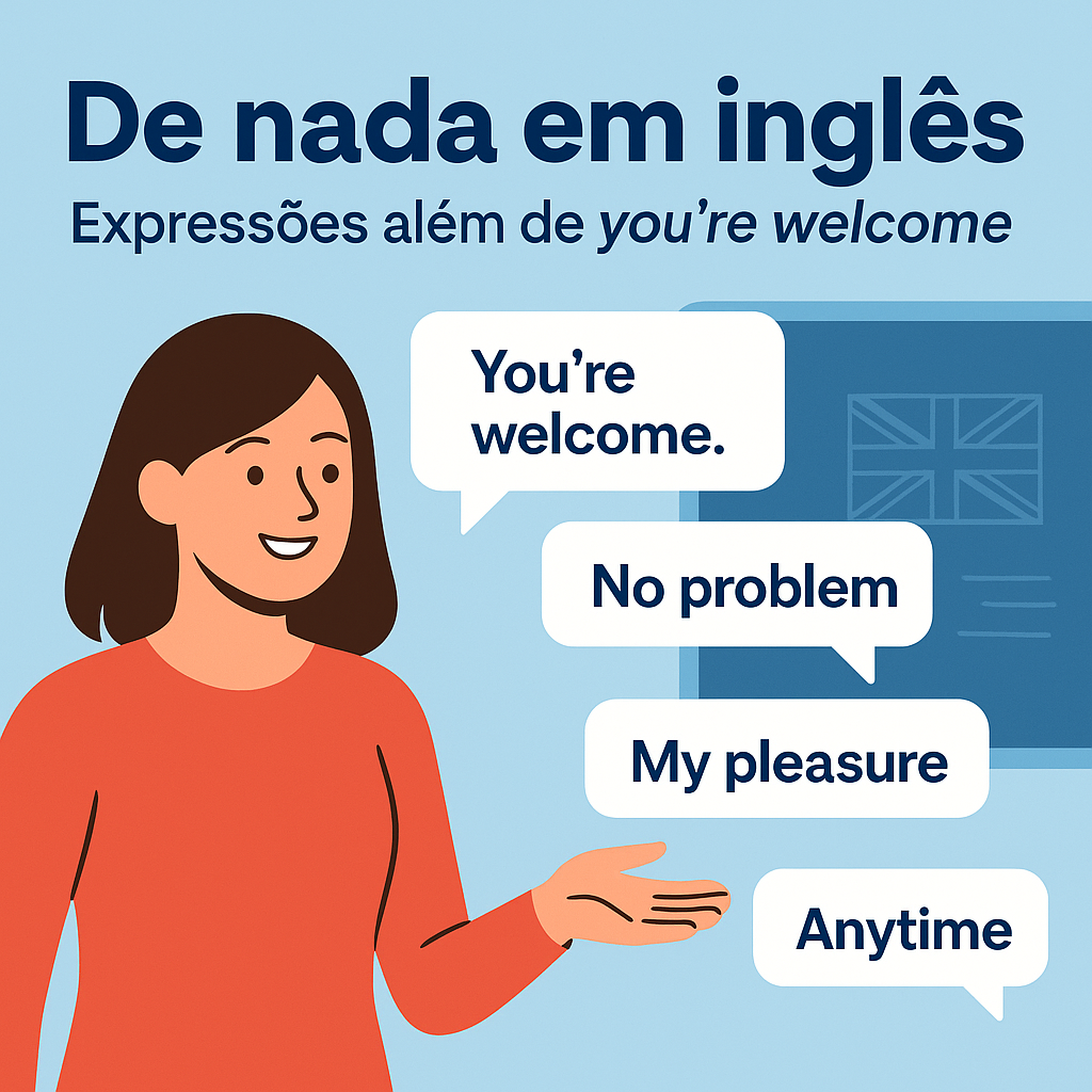 De nada em inglês: expressões além de you’re welcome